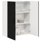 Kitchen Wall Cabinet Black 80 x 31 x 100 cm Engineered Wood - Side View