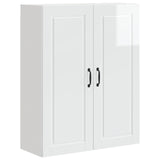 Wall Cabinet PORTO High Gloss White 80 x 31 x 100 cm - Front View