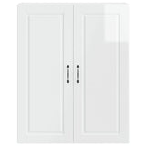 Wall Cabinet PORTO High Gloss White 80 x 31 x 100 cm - Rear View
