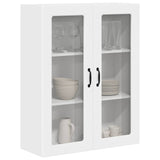 Wall Glass Cabinet PORTO White 80 x 31 x 100 cm Engineered Wood