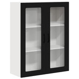 Kitchen Wall Cabinet Black 80 x 31 x 100 cm Engineered Wood - Front View