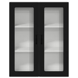Kitchen Wall Cabinet Black 80 x 31 x 100 cm Engineered Wood - Rear View