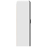 Wall Glass Cabinet PORTO Black 80 x 31 x 100 cm Engineered Wood