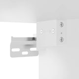 Wall Glass Cabinet PORTO High Gloss White 80 x 31 x 100 cm - Extra Image