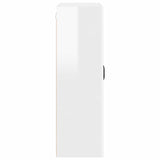 Wall Glass Cabinet PORTO High Gloss White 80 x 31 x 100 cm