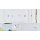 Wall Corner Cabinet PORTO White 57 x 57 x 100 cm