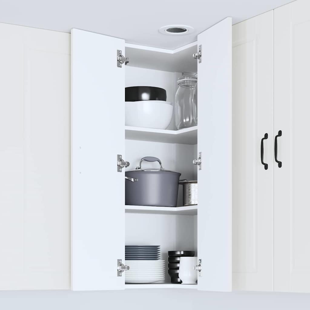 Kitchen Wall Cabinet White 57 x 57 x 100 cm Engineered Wood