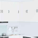 Kitchen Wall Cabinet White 57 x 57 x 100 cm Engineered Wood