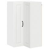 Wall Corner Cabinet PORTO White 57 x 57 x 100 cm