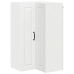 Wall Corner Cabinet PORTO White 57 x 57 x 100 cm