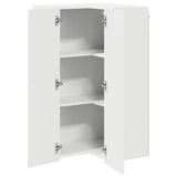 Kitchen Wall Cabinet White 57 x 57 x 100 cm Engineered Wood - 45-Degree Angle