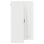 Wall Corner Cabinet PORTO White 57 x 57 x 100 cm