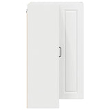 Wall Corner Cabinet PORTO White 57 x 57 x 100 cm - Rear View