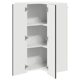 Kitchen Wall Cabinet Black 57 x 57 x 100 cm Engineered Wood - 45-Degree Angle