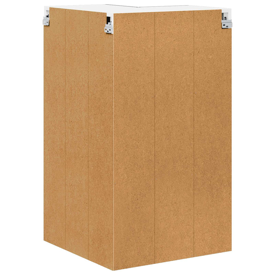 Wall Corner Cabinet PORTO Black 57 x 57 x 100 cm