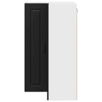 Wall Corner Cabinet PORTO Black 57 x 57 x 100 cm