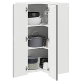 Wall Corner Cabinet PORTO Black 57 x 57 x 100 cm