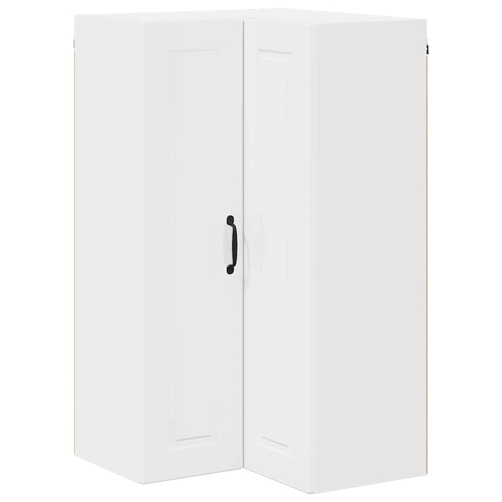 Kitchen Wall Cabinet High Gloss White 57 x 57 x 100 cm