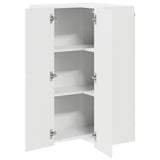 Kitchen Wall Cabinet High Gloss White 57 x 57 x 100 cm - 45-Degree Angle
