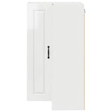 Wall Corner Cabinet PORTO High Gloss White 57 x 57 x 100 cm