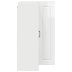 Wall Corner Cabinet PORTO High Gloss White 57 x 57 x 100 cm