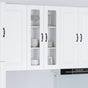Wall Glass Cabinet PORTO White 60 x 31 x 100 cm Engineered Wood