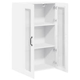 Wall Glass Cabinet PORTO White 60 x 31 x 100 cm Engineered Wood