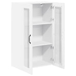 Wall Glass Cabinet PORTO White 60 x 31 x 100 cm Engineered Wood