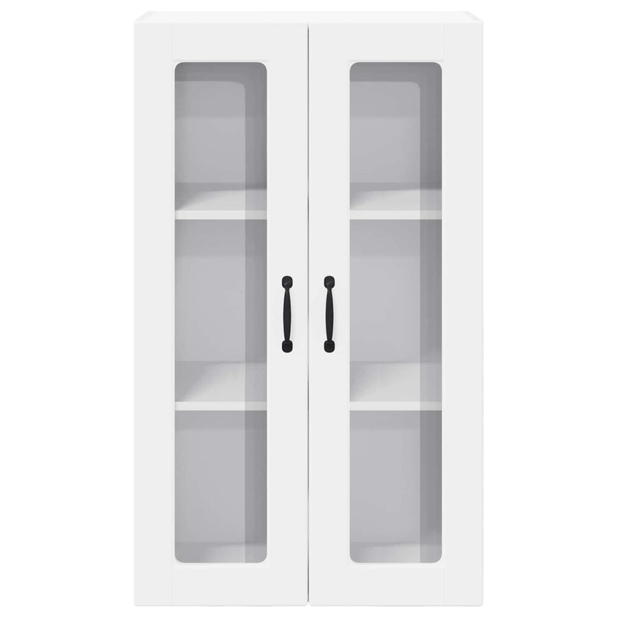 Wall Glass Cabinet PORTO White 60 x 31 x 100 cm Engineered Wood