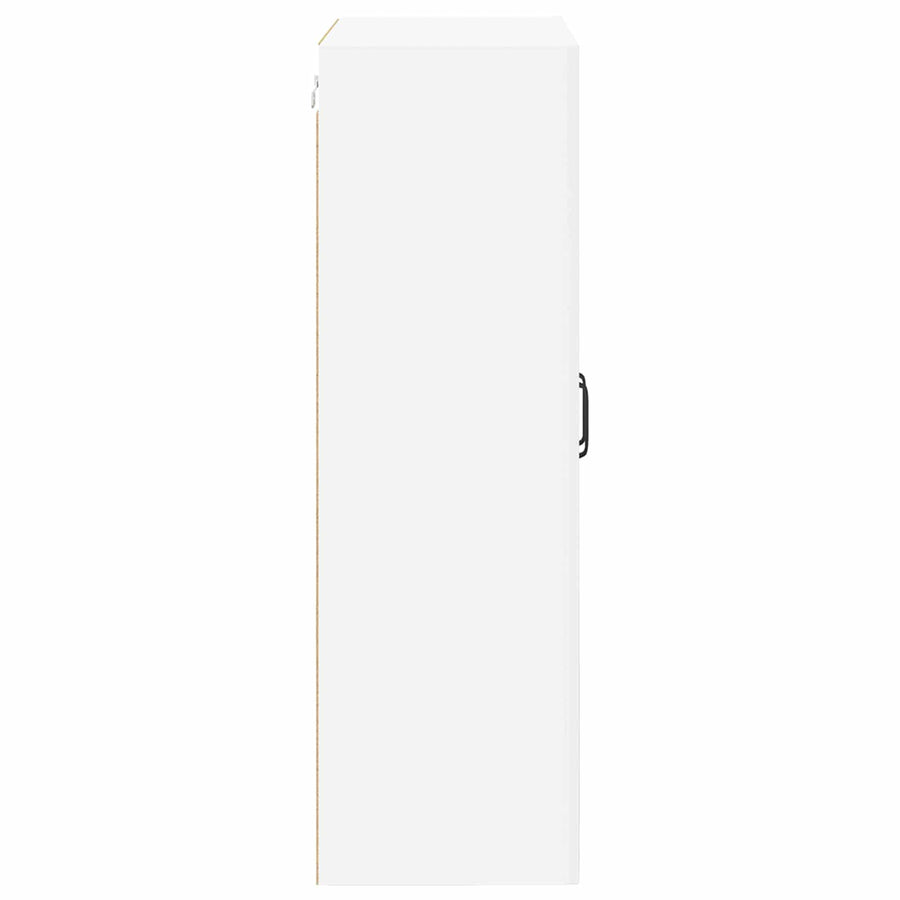 Wall Glass Cabinet PORTO White 60 x 31 x 100 cm Engineered Wood