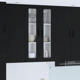 Kitchen Wall Cabinet Black 60 x 31 x 100 cm Engineered Wood