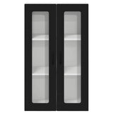 Kitchen Wall Cabinet Black 60 x 31 x 100 cm Engineered Wood - Rear View