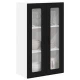 Kitchen Wall Cabinet Black 60 x 31 x 100 cm Engineered Wood - Side View