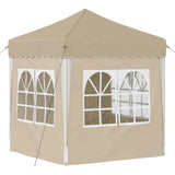 Pop-up Party Tent 195 x 195 x 245 cm Cream Oxford Fabric - Extra Image