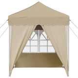Pop-up Party Tent 195 x 195 x 245 cm Cream Oxford Fabric