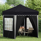 Pop-up Party Tent 195 x 195 x 245 cm Anthracite Oxford Fabric - Side View