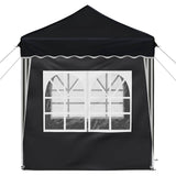 Pop-up Party Tent 195 x 195 x 245 cm Anthracite Oxford Fabric - Low Angle