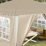 Pop-up Party Tent 288 x 288 x 245 cm Cream Oxford Fabric