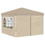 Pop-up Party Tent 288 x 288 x 245 cm Cream Oxford Fabric