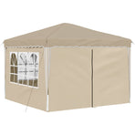 Pop-up Party Tent 288 x 288 x 245 cm Cream Oxford Fabric