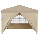 Pop-up Party Tent 288 x 288 x 245 cm Cream Oxford Fabric