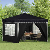 Pop-up Party Tent 288 x 288 x 245 cm Anthracite Oxford Fabric - Side View