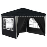 Pop-up Party Tent 288 x 288 x 245 cm Anthracite Oxford Fabric - Front View