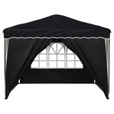 Pop-up Party Tent 288 x 288 x 245 cm Anthracite Oxford Fabric - Close-Up Angle