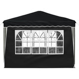 Pop-up Party Tent 288 x 288 x 245 cm Anthracite Oxford Fabric - Low Angle