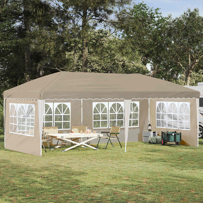 Pop-up Party Tent 574 x 289 x 245 cm Cream