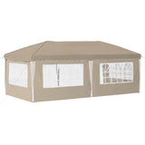 Pop-up Party Tent 575 x 289 x 245 cm Cream - Close-Up Angle