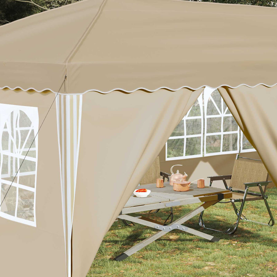 Pop-up Party Tent 575 x 288 x 245 cm Cream