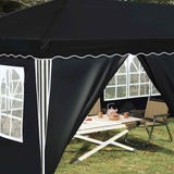 Pop-up Party Tent 575 x 288 x 245 cm Antracite - Side View