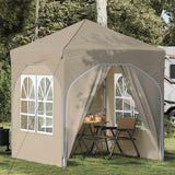 Pop-up Party Tent 192 x 192 x 245 cm Cream